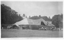 Circus tent in field