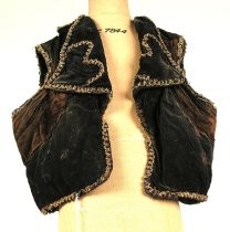 Frances Dainty Company velvet beaded vest