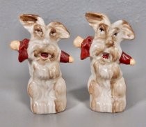 Dogs with umbrellas salt & pepper shakers