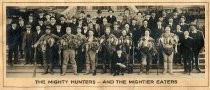 "The mighty hunters-and the mightier eaters" menu