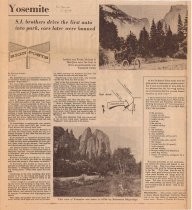 Yosemite: S. J. brothers drive the first auto into park, cars later were banned