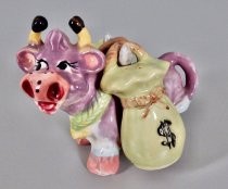 Purple cow salt & pepper shakers