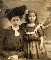 Portrait of mother and daughter