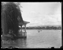 Canoes on large lake, c. 1917