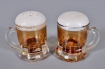 Mugs of beer salt & pepper shakers