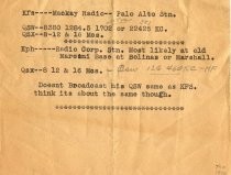 Thornberg Papers: Radio Operator Materials