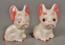 Unhappy French Bulldogs salt & pepper shakers