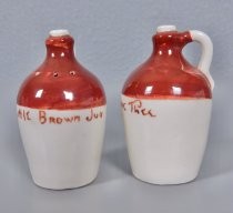 Little Brown Jug salt & pepper shakers