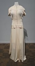 1940s wedding dress