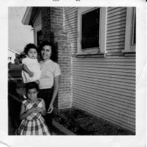 Beatrice and Lydia Sanchez with infant niece