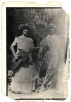 Henrietta Escobar (Bernal) with a guitar in New Almaden