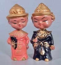 Historical Japan figurines salt & pepper shakers