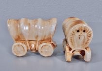 Covered wagons salt & pepper shakers