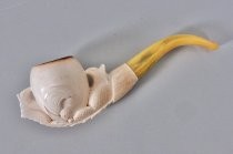 Ivory Echt Blockmeerschaum smoking pipe