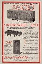 DeForest Radio Telephone and Telegraph Co. "Inter-Panel" Sets advertisement