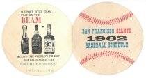 San Francisco Giants 1962 Baseball Schedule