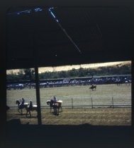 Mounted horseback riders at San Benito County Fairgrounds