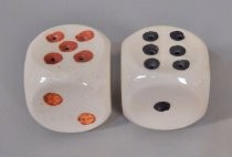 Dice salt & pepper shakers