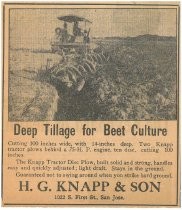 Deep Tillage for Beet Culture