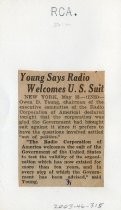 Young Says Radio Welcomes U.S. Suit