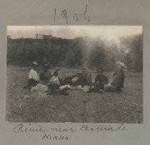 Kirk family at a picnic near Pescadero