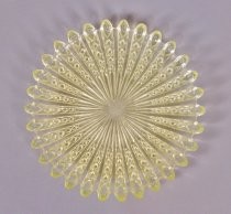 Yellow depression glass plate