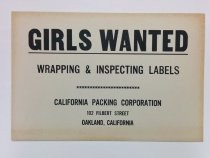 "Girls Wanted" recruitment sign