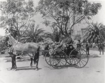 Police in Market Plaza Park, c. 1900