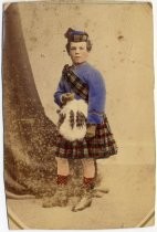 Boy in traditional Highland dress