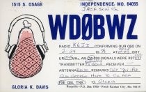 QSL Card to K6JI from WD0BWZ