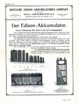 Der Edison-Akkumulator product sheet