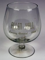 Allen Hall Spring Formal 1965 brandy snifter