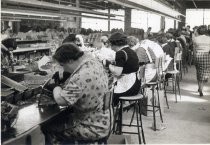 Female assembly line workers, Motorola factory