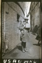 U.S. soldier in street