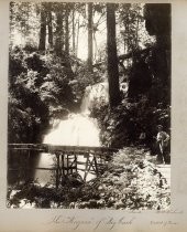 "The 'Niagara' of Big Creek, Outlet of Dam"