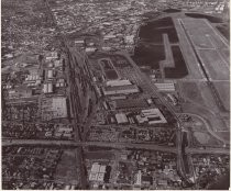 Aerial view near San Jose Airport, c. 1979