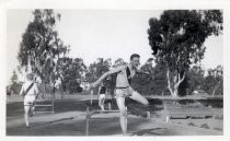 Stanford University track and field team hurdler