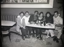 Group of people at table, Ringside Bar