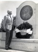 Lee de Forest at Marconi monument