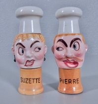 French chefs salt & pepper shakers