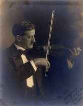 Portrait of Fred C. Brohaska playing the violin