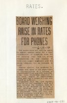 Board Weighing Raise In Rates for Phones