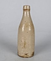 Stoneware ginger beer bottle