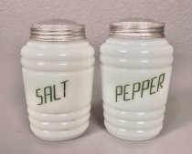 Glass salt & pepper shakers