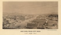 San Jose from City Hall, 1858