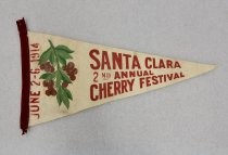 Santa Clara 2nd Annual Cherry Festival pennant