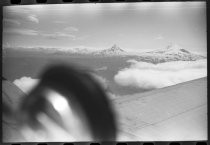 Alaskan mountains from plane, U.S. Air Force planes