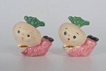 Turnip head salt & pepper shakers