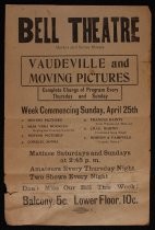 Bell Theatre program for Sunday April 25th