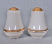 White salt & pepper shakers